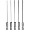 QUARKZMAN 5Pz #1 Punte Cacciavite Phillips PH1 1/4 Gambo Esagonale 4 (100mm) Lungo Acciaio S2 Magnetiche Inserti per Avvitatore per Cacciavite Elettrico Punte Trapano 0.098 (2.5mm) Asta