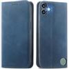 MOJIA Cover per Nothing Cmf Phone 1, Custodia Folio Portafoglio in Pelle PU [Chiusura Magnetica], Case a Libro con Guscio Interno in TPU, Supporto per Carte.. Blu