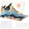 YOPAS Cover per MacBook Neo 13 pollici 2026, Plastica Custodia per MacBook Neo 13 A18 Pro A3404 & Tastiera Cover & Protezione Schermo,Cielo stellato, Berg