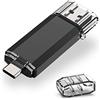 RAOYI Chiavetta USB C 32 GB, USB 3.0 OTG, fino a 110 MB/s, Nera U650 | Doppio connettore USB-A e USB-C, lettura fino a 110 MB/s e scrittura fino a 30 MB/s, per PC, MacBook e smartphone OTG