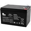 Mondial Toys MondialToys Batteria Ricaricabile 12V 12Ah al Piombo AGM VRLA con Terminali F2 - Batteria di Ricambio per Auto Elettriche, Moto, Quad e Veicoli Elettrici per Bambini