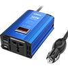 GIANDEL 300 W inverter di corrente per auto, convertitore da 12 V a 220 V, trasformatore con display LED e 2 porte USB (5 V/2,4 A) per cellulari e tablet