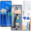 H&LYCYJ Display Schermo per Samsung S20 5G TFT nero con cornice | Senza impronte digitali,Wear toolkit，TFT LCD，Display HD，Sostituire lo schermo，Per i modelli:G981 G981F G981F/DS