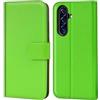 Verco Custodia a libro per Samsung Galaxy A57 5G Case Custodia a libro per Samsung A57 5G Case [funzione carte di credito/leggio], verde