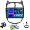 Hikity Autoradio per Peugeot 206/206CC 2001-2016 Citroen C2 Carplay Android Auto | Android 15 9 1080P 2.5D HD Schermo Tattile Radio con Bluetooth FM/RDS EQ WiFi Navi GPS USB SWC e Telecamera di Retromarcia