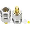Fohevers 2 Pz N Femmina Jack a SMA Femmina Adattatore Connettore Coassiale per RF WiFi Antenna Cavo di Estensione Telecom Broadcast Radio Wi-Fi