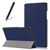 Artfeel Custodia per Samsung Galaxy Tab A7 2020 10.4 T500/T505/T507,Sottile Leggero Pelle Cover Pieghevole Supporto Regolabile Multi-Anglo Caso Slim Flip Folio Tablet Copertura,Blu Scuro