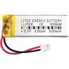 Liter energy battery Batteria 501646 LiPo 3.7V 500mAh 1.85Wh Ricaricabile Connettore PH2.0 (JST-PHR-02) Tipo B Litio: Assicurarsi che la polarità del dispositivo corrisponda 48x16x5mm (PH2|500mAh|501646)