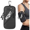 MCTNCT Bracciale Sportivo per Il Jogging,Regolabile con Tasca da Polso,con Tasca per Chiavi o Auricolari,Fascia da Braccio Porta Cellulare per Corsa,Adatto per telefoni da Meno di 7 Pollici