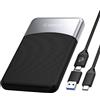 ORICO 512GB SSD esterno con cavo USB C 2 in 1, unità portatile a stato solido USB 3.2 Gen 1 fino a 460MB/s, archiviazione affidabile per smartphone USB-C, PC, tablet, Labtop - M25PRO