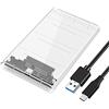 Puooifrty USB3.0/Type-C HDD Enclosure di 2.5 Pollice Hard Disk Case SSD SATA3 a USB 3.0 Trasparente HDD Box USB C HDD Caso 5Gbps