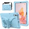 Generic Custodia compatibile con Samsung Galaxy Tab S6 Lite 10,4 SM-P620/P625/P610/P613/P615/P619 per bambini, design carino, leggera EVA robusta, antiurto, supporto protettivo + tracolla, azzurro