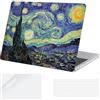 YOPAS Custodia Compatibile con MacBook Neo 13 pollici Cover A18 Pro 2026 A3404, Plastica Cover per Mac Neo & Tastiera Cover & Protezione Schermo,Cielo stellato