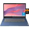 ist computers Lenovo Chromebook 14 Touchscreen Laptop (4GB di RAM, 128GB di spazio su disco, 8-Core MediaTek Kompanio 520, 13 ore di durata della batteria, webcam