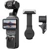 DJI Osmo Pocket 4 Combo Selfie Fill, fotocamera stabilizzata tascabile per vlog con luce di riempimento, CMOS da 1″ e 4K/240fps, stabilizzazione a 3 assi, 107 GB di memoria integrata