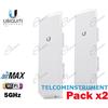 Ubiquiti Kit Due Nanostation M5 Antenna per Connessione Bridge Wireless a Distanza Ponte WiFi da Esterno con Alimentatore POE Frequenza 5GHz