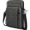 Dadanism 13,3 Custodia Protettiva Borsa Tablet con Tracolla, Grigio Scuro | per iPad Pro 13 M5/M4, iPad Air 13 M4/M3, MacBook Neo 13, MacBook Air 13 M5/M4, Galaxy Tab S10 FE Plus 13,1/S10+ 12,4,