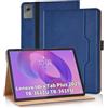 Vkooer, Custodia a libro in ecopelle PU con funzione stand per tablet Lenovo Idea Tab Plus 12.1 (TB-361ZU TB-361FU), custodia protettiva flip per tablet Lenovo Idea Tab Plus 12.1 - Blu