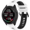FiiMoo Silicone Cinturino Compatibile con Garmin Forerunner 265S/Forerunner 255S/Venu 3S/2S/Vivomove 3S, 18mm Ricambio Cinturino, Cinturini Sportivi in Silicone per Garmin Vivoactive 4S-Bianco