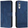 Bravoday Cover per LG Velvet / G9 / G900, Flip Custodia in Pelle PU Portafoglio Custodia per LG Velvet / G9 / G900, con Slot per Schede, Blu