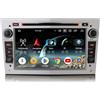 GONFEN Android 16 Autoradio 8-Core 4GB+64GB 2Din per Opel Astra H Zafira Combo Vectra Meriva Corsa D Antara Signum Navigatore Supporto CarPlay Android Auto WiFi CD Bluetooth 5.0 CANbus GPS 4G USB DSP DAB+ FM