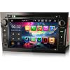Erisin 7 Pollici 8-Core Android 14 Autoradio Navigatore GPS per Opel Antara Astra Corsa C/D Meriva Signum Vivaro Zafira Combo Supporto DVD CarPlay Android Auto Bluetooth DSP DAB+ WiFi OBD2 64GB ROM