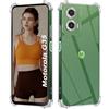 ISOI - Cover compatibile con Motorola Moto G35 5G Custodia, con Paraurti Airbag Antiurto Protezione Completa, Case Protettiva in Silicone TPU Ultrasottile e Morbido - Trasparente