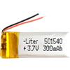 Liter energy battery Batteria 501540 LiPo 3.7V 300mAh 1.11Wh 1S 5C Liter Energy Battery per l'elettronica Ricaricabile Telefono Portatile Smartwatch Orologio GPS - Non adatto per Radiocomando 42x15x5mm (300mAh|501540)