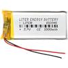 Liter energy battery Batterie 102045 LiPo 3.7V 1000mAh 3.7Wh 1S 5C Liter Energy Battery per l'elettronica Ricaricabile Telefono Portatile Smartwatch Orologio GPS - Non adatto per Radiocomando 47x20x10mm (1000mAh|102045)