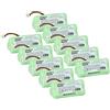 vhbw 10x batteria compatibile con Symbol LS4278 lettore di codici a barre, POS (800mAh, 3,6V, NiMH)