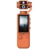 ZYWUOY Action Camera 32 GB HD Video Recorder portatile per mini per videocamera Auto Focus Sport Registrazione Gadget Bianco ABS 14x4x3cm (Arancione)
