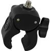 Generisch Supporto universale per fotocamera con filettatura interna da 1/4 e 3/8 | Morsetto ad alta resistenza con doppi fori interni da 1/4 e 3/8 esterni per dispositivi video