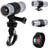 VSYSTO Mini Fotocamera Bici, HD 4K Videocamera Casco Moto, Grandangolo a 170° Fotocamera per Moto Impermeabile, WiFi, Visione Notturna, Staffe, WDR, Controllore