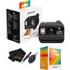 Polaroid Go Generation 3 - Mini fotocamera istantanea a pellicola (nero) | Confezione con doppia confezione di pellicole Polaroid Color Go (16 foto), penna per lenti, spolverino ad aria e panno in