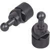 Mllepjdh Giunto sferico da 17 mm, supporto a sfera a sgancio rapido per clip per telefono, supporto per tablet, supporto magnetico per poggiatesta