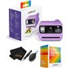 Polaroid Go Generation 3 - Mini fotocamera istantanea a pellicola (viola) | Confezione con doppia confezione di pellicole Polaroid Color Go (16 foto), penna per lenti, spolverino ad aria e panno in
