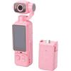 Depisuta Telecamera POV Portatile con Obiettivo Ruotabile a 180° (PINK) | Display da 1,97 Pollici, Batteria da 1800 MAh con 6 Ore di Durata, Corpo Compatto da 5,2x1,4 Pollici, Compatibile con