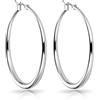 Philip Jones Orecchini a cerchio da 40 mm placcati in argento