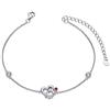 AOBOCO Bracciale stetoscopio in argento sterling 925 con ciondolo a forma di cuore, regalo per cerimonia del camice bianco per donne, infermiere, dottoresse e studenti di medicina
