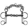 Umbria Equitazione Pelham inox aste corte con oliva
