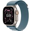 Apple Watch Ultra 3 (2025) GPS + Cellular 49mm Natural Titanium Case Alpine Loop Light Blue M EU