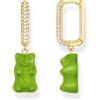 THOMAS SABO X HARIBO Mono Creola Con Ciondolo Orsetto D'Oro In Versione Midi