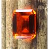 Topazio Arancione 40.15 Ct Gemma Taglio Smeraldo Certificata AGI T41767