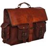Fatto a mano Borsa A Tracolla In Pelle Vintage Morbida Per Laptop Da Uomo E Da Donna 18"