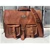 Fatto a mano Borsa A Tracolla Vintage In Pelle Da Uomo Per Laptop E Computer, 18 Pollici