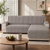 LINEAORO COSMOPOLITAN SALVADIVANO CON CHAISE LONG 2 POSTI TORTORA/BEIGE