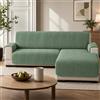LINEAORO COSMOPOLITAN SALVADIVANO CON CHAISE LONG 3 POSTI VERDE/VERDE SALVIA