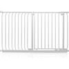 Safetots Cancelletto di Sicurezza Elite, 134cm - 143cm, Bianco Opaco, Cancelletto di Sicurezza a Pressione per Scale, Cancelletto per Bambini per Porte, Barriera di Sicurezza, Installazione Facile