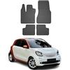OMAC Tappetini in Gomma Compatibili con Smart Forfour 2014-2020 Tappetini Auto Gomma Nero 4tlg