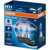 OSRAM COOL BLUE INTENSE HB3, +100% di luminosità in più, fino a 5.000 K, lampada frontale alogena, aspetto LED, scatola pieghevole sospesa (2 lampade)
